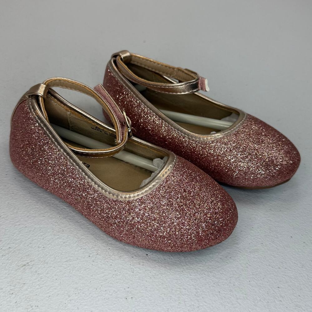 Felix & Flora Toddler Girls Size 9 Pink Glitter Mary Jane Dress Shoes
